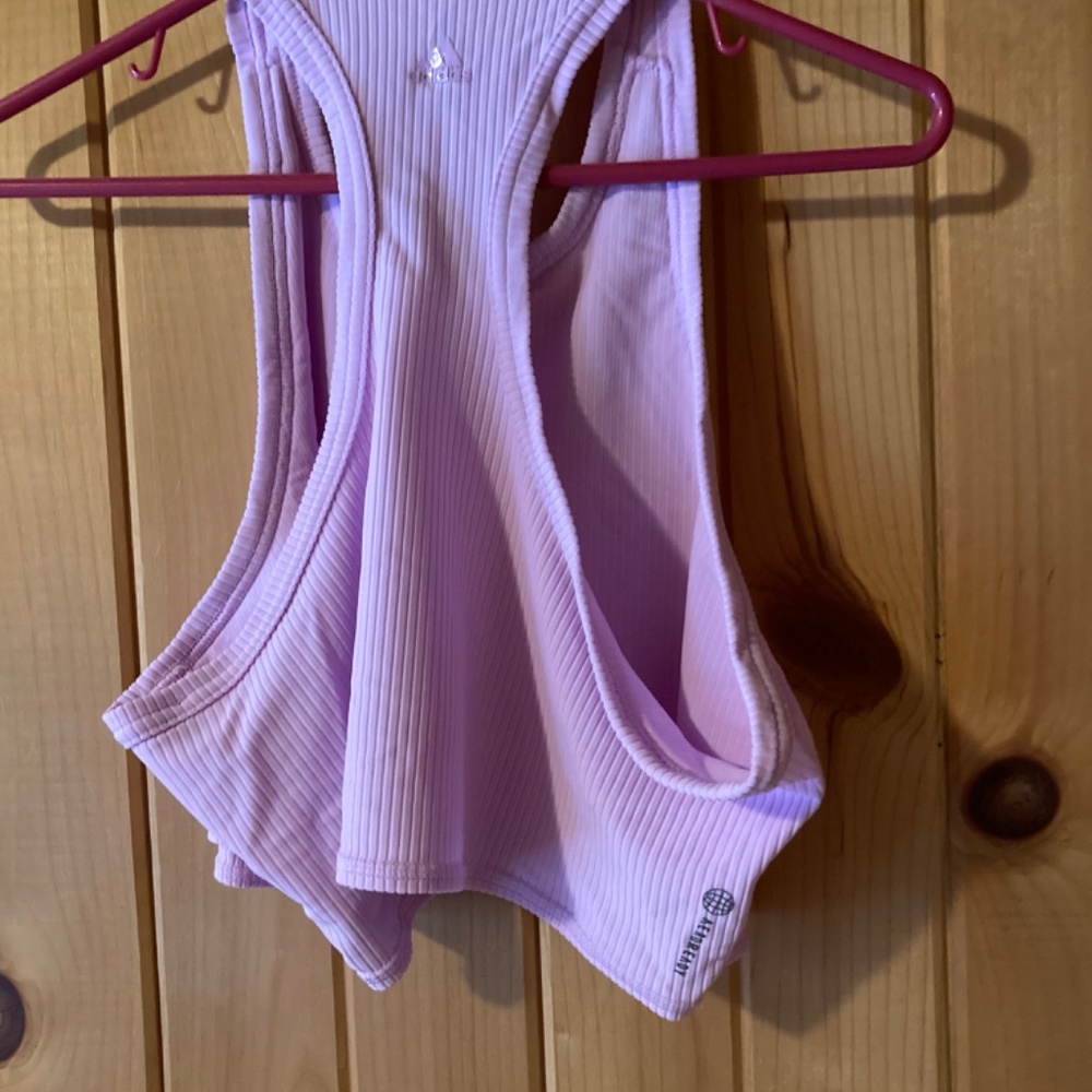 Adidas Cropped Racerback Top – Size XL (Runs Large) - Picture 5 of 5